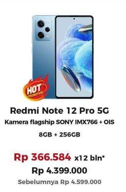 Promo Harga Xiaomi Redmi Note 12 Pro 5G 8GB + 256GB  - Erafone