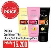 Promo Harga EMERON Conditioner Black Shine, Damage Care, Soft Smooth 170 ml - Hypermart