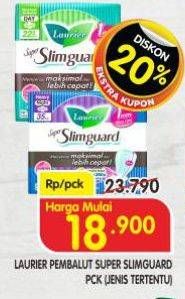 Promo Harga Laurier Super Slimguard Night/Day  - Superindo