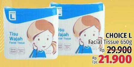 Promo Harga CHOICE L Facial Tissue 650 gr - LotteMart