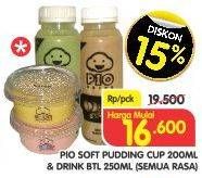 Promo Harga Pio Soft Pudding / Drink  - Superindo