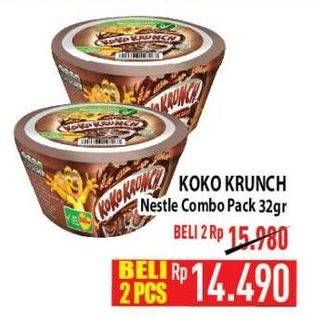 Promo Harga NESTLE KOKO KRUNCH Cereal Breakfast Combo Pack Double Choco 30 gr - Hypermart