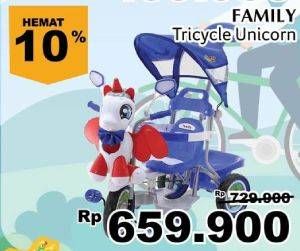 Promo Harga FAMILY Trycycle Unicorn  - Giant