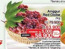 Promo Harga Anggur Red Globe  - LotteMart
