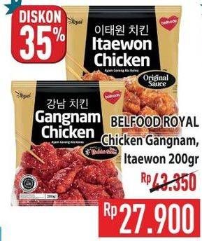 Promo Harga Belfoods Royal Ayam Goreng Ala Korea Gangnam Chicken, Itaewon Chicken 200 gr - Hypermart