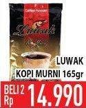 Promo Harga Luwak Kopi Murni Premium per 2 pouch 165 gr - Hypermart