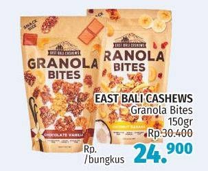 Promo Harga EAST BALI CASHEW Granola Bites 150 gr - LotteMart