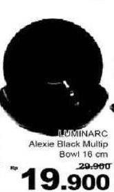 Promo Harga LUMINARC Alexie Black Multiple Bowl 16cm  - Giant