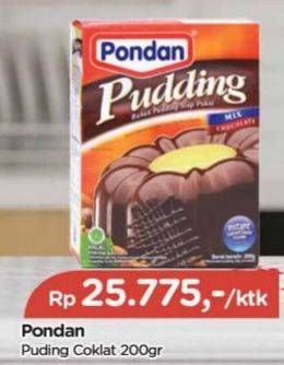 Promo Harga Pondan Pudding Flan Cokelat 180 gr - TIP TOP