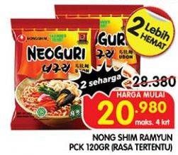 Promo Harga Nongshim Noodle 120 gr - Superindo