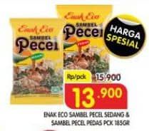 Enak Eco Bumbu Pecel Pedas 185 gr Diskon 12%, Harga Promo Rp13.900, Harga Normal Rp15.900