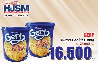 Promo Harga GERY Butter Cookies 300 gr - Hari Hari