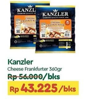 Promo Harga Kanzler Frankfurter Cheese 360 gr - TIP TOP