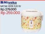 Promo Harga MIYAKO MCM-609 | Rice Cooker  - Courts