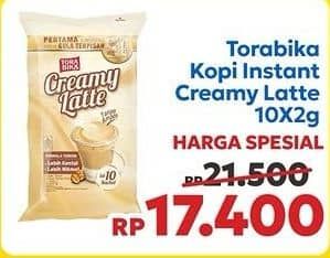 Promo Harga Torabika Creamy Latte per 10 sachet 25 gr - Indomaret