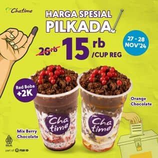 Promo Harga Harga Spesial Pilkada  - Chatime