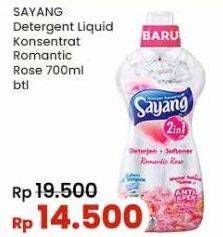 Promo Harga Sayang Liquid Detergent Rose 700 ml - Indomaret