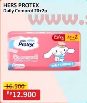 Promo Harga Hers Protex Daily Comfort Wing 23, 5cm 22 pcs - Alfamart