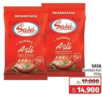 Promo Harga SASA Sambal Asli 950 gr - Lotte Grosir
