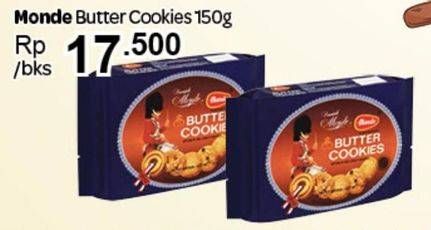 Promo Harga MONDE Butter Cookies 150 gr - Carrefour