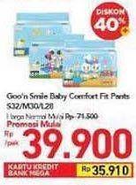 Promo Harga Goon Smile Baby Comfort Fit Pants L28, M30, S32 28 pcs - Carrefour