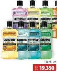 Promo Harga LISTERINE Mouthwash Antiseptic Natural Green Tea 250 ml - Lotte Grosir
