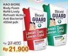 Promo Harga BIORE Guard Body Foam Lively Refresh, Active Antibacterial 450 ml - Indomaret