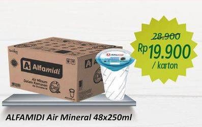 Promo Harga ALFAMIDI Air Mineral per 48 pcs 250 ml - Alfamidi