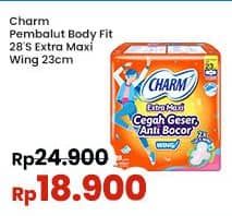 Promo Harga Charm Body Fit Extra Maxi Wing 28 pcs - Indomaret