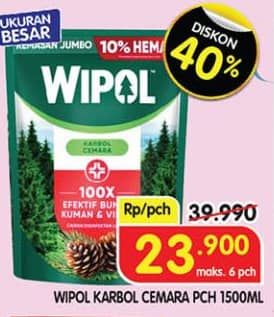 Promo Harga Wipol Karbol Wangi Cemara 1500 ml - Superindo