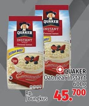 Promo Harga Quaker Oatmeal 600 gr - LotteMart