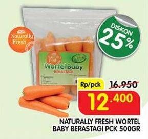 Promo Harga Naturally Fresh Wortel Baby Berastagi 500 gr - Superindo