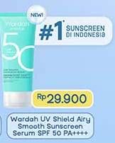 Promo Harga Wardah UV Shield Airy Smooth Sunscreen Serum SPF 50 PA++++ 25 ml - Indomaret
