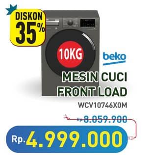 Promo Harga Beko WCV 10746 X0M Mesin Cuci Front Load  - Hypermart