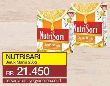 Promo Harga NUTRISARI Powder Drink Jeruk Manis 250 gr - Yogya