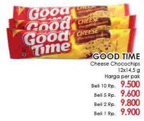 Promo Harga GOOD TIME Cookies Chocochips per 12 pcs 14 gr - Lotte Grosir