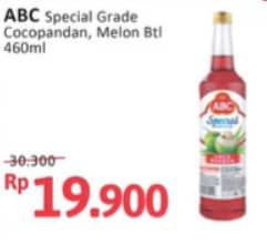 Promo Harga ABC Syrup Special Grade Melon, Coco Pandan 485 ml - Alfamidi