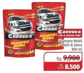 Promo Harga CARRERA Car Shampoo Wash Gloss 800 ml - Lotte Grosir