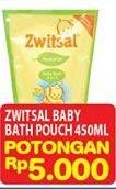 Promo Harga ZWITSAL Natural Baby Bath 450 ml - Hypermart
