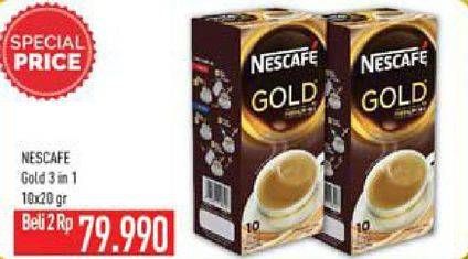 Promo Harga Nescafe Gold per 2 box 20 gr - Hypermart