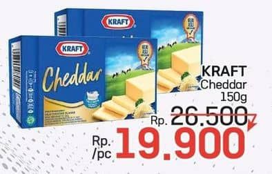 Promo Harga Kraft Cheese Cheddar 160 gr - Lotte Grosir