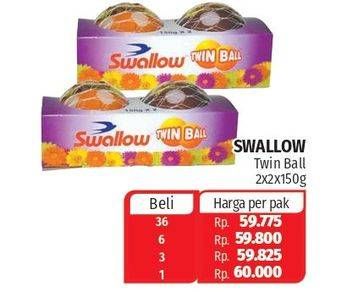 Promo Harga SWALLOW Naphthalene per 4 pcs 150 gr - Lotte Grosir