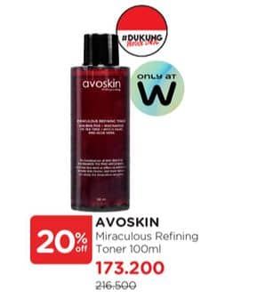 Promo Harga Avoskin Miraculous Refining Toner 100 ml - Watsons