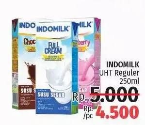 Promo Harga INDOMILK Susu UHT 250 ml - LotteMart