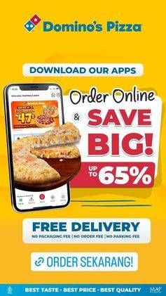 Promo Harga Order online & Save Big up to 65%  - Domino Pizza