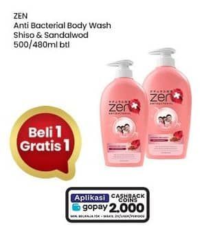 Promo Harga ZEN Anti Bacterial Body Wash Shiso Sandalwood 500 ml - Indomaret