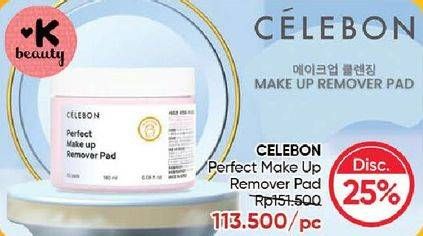 Promo Harga Celebon Perfect Make Up Remover Pad 1 pcs - Guardian