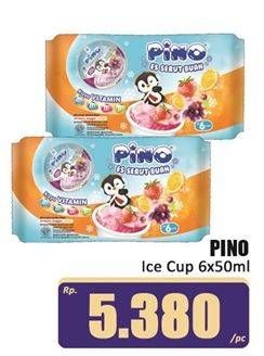 Promo Harga Pino Ice Cup per 6 pcs 65 gr - Hari Hari