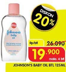 Promo Harga JOHNSONS Baby Oil 125 ml - Superindo