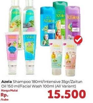 Promo Harga AZALEA Shampoo 180 mL/ Intensive 35 g/ Zaitun Oil 150 mL/ Facial Wash 100 mL (all variant)  - Carrefour